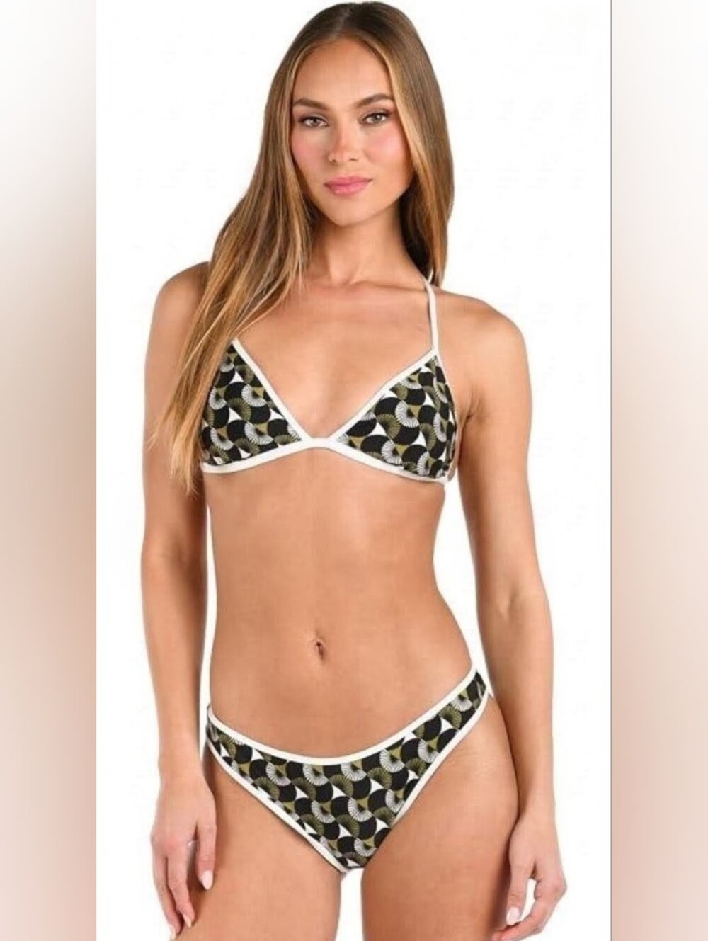 Sunshine 79 Womens Triangle Halter Bikini Swimsuit